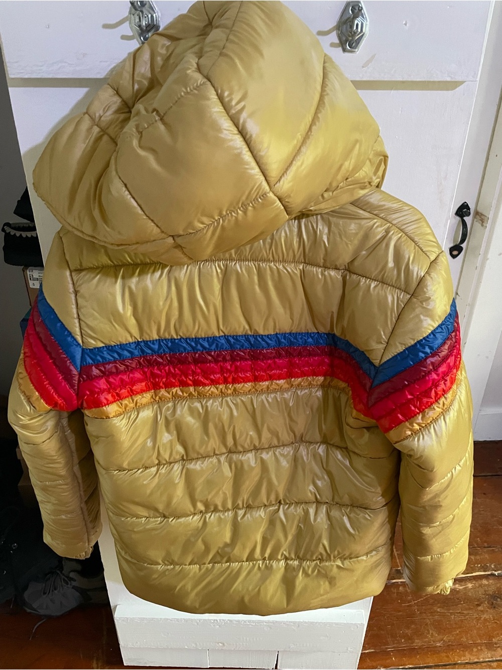 Aviator nation 5 STRIPE TREKKER JACKET - GLOSSY KHAKI - Picture 6 of 8